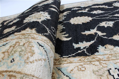 Chobi Black Runner Hand Knotted 27 X 100 Area Rug 250-23032 Image 10