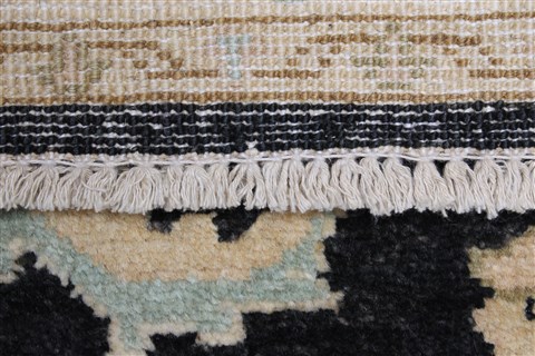 Chobi Black Runner Hand Knotted 27 X 100 Area Rug 250-23032 Image 1