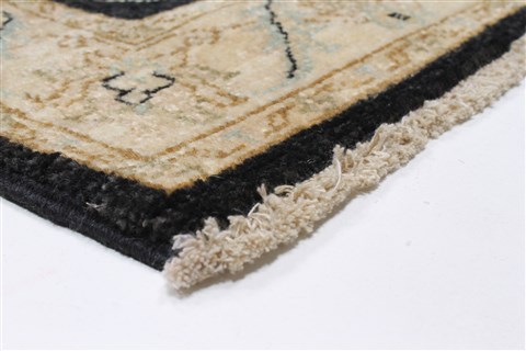 Chobi Black Runner Hand Knotted 27 X 100 Area Rug 250-23032 Image 6