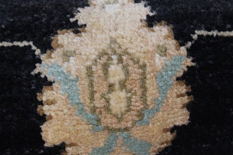 Chobi Black Runner Hand Knotted 27 X 100 Area Rug 250-23032 Image 8