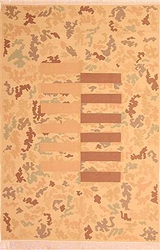 Kilim Beige Flat Woven 5'7" X 8'7"  Area Rug 100-23038