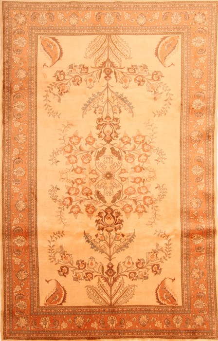 Sarouk Brown Flat Woven 71 X 101 Area Rug 100-23054 Image 0
