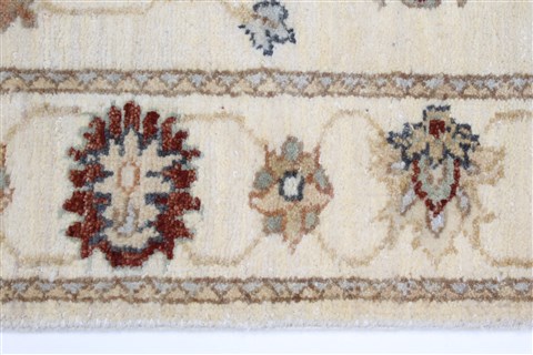 Ziegler Beige Runner Hand Knotted 27 X 104 Area Rug 250-23058 Image 2