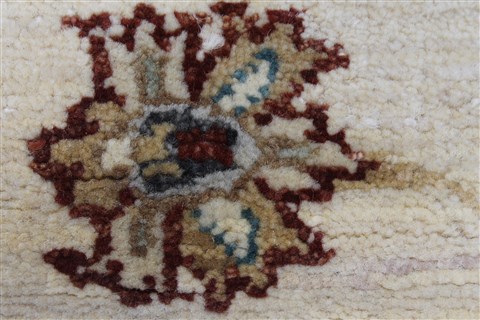 Ziegler Beige Runner Hand Knotted 27 X 104 Area Rug 250-23058 Image 7