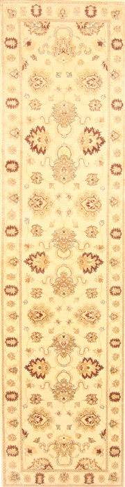 Ziegler Beige Runner Hand Knotted 27 X 104 Area Rug 250-23058 Image 0