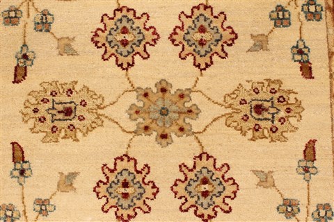 Ziegler Beige Runner Hand Knotted 27 X 103 Area Rug 250-23064 Image 4