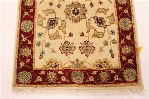 Ziegler Beige Runner Hand Knotted 27 X 103 Area Rug 250-23064 Image 5