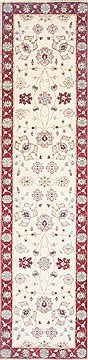 Ziegler Beige Runner Hand Knotted 2'7" X 10'3"  Area Rug 250-23064