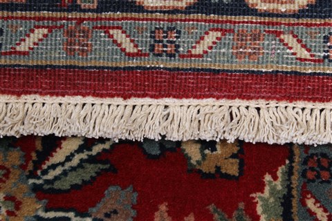 Tabriz Red Runner Hand Knotted 25 X 99 Area Rug 250-23068 Image 1