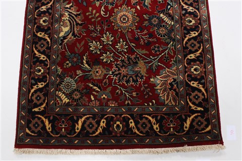 Tabriz Red Runner Hand Knotted 25 X 99 Area Rug 250-23068 Image 5