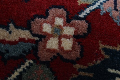Tabriz Red Runner Hand Knotted 25 X 99 Area Rug 250-23068 Image 8