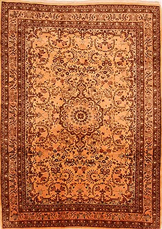 Mehravan Brown Hand Knotted 6'8" X 9'6"  Area Rug 100-23073