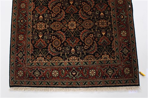 Herati Blue Runner Hand Knotted 28 X 910 Area Rug 250-23075 Image 6