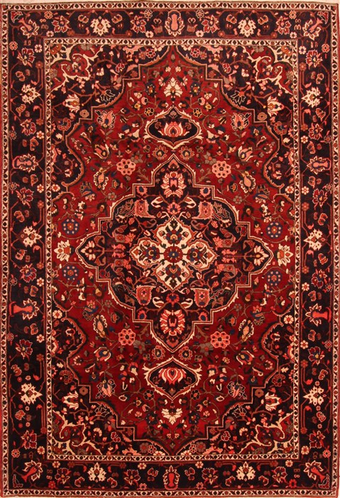 Mazlaghan Red Hand Knotted 73 X 108 Area Rug 100-23076 Image 0