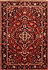 Mazlaghan Red Hand Knotted 73 X 108 Area Rug 100-23076 Thumb 0