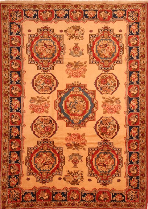 Bakhtiar Brown Hand Knotted 73 X 102 Area Rug 100-23078 Image 0