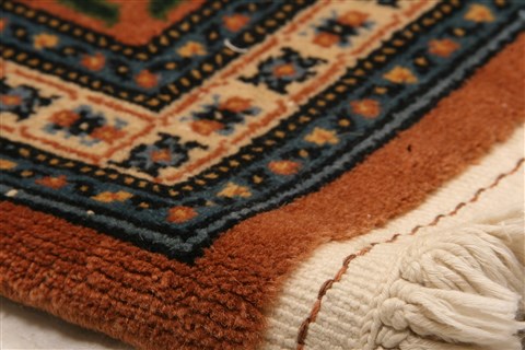 Tabriz Brown Hand Knotted 66 X 91 Area Rug 100-23080 Image 1
