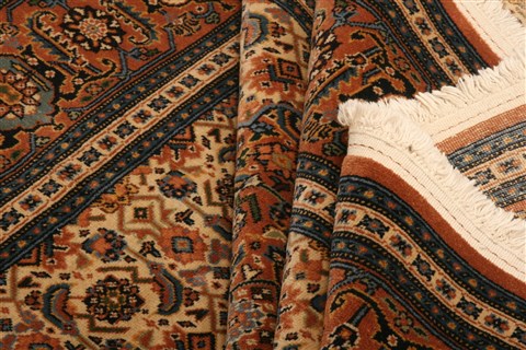 Tabriz Brown Hand Knotted 66 X 91 Area Rug 100-23080 Image 5
