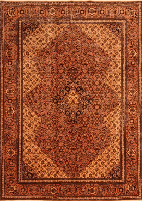 Tabriz Brown Hand Knotted 66 X 91 Area Rug 100-23080 Image 0