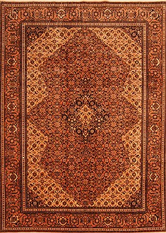 Tabriz Brown Hand Knotted 6'6" X 9'1"  Area Rug 100-23080