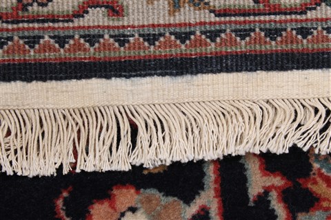 Kashan Blue Runner Hand Knotted 29 X 910 Area Rug 250-23081 Image 1