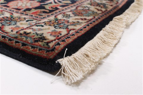 Kashan Blue Runner Hand Knotted 29 X 910 Area Rug 250-23081 Image 6