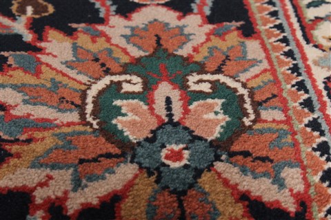 Kashan Blue Runner Hand Knotted 29 X 910 Area Rug 250-23081 Image 7