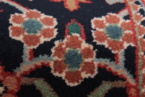 Kashan Blue Runner Hand Knotted 29 X 910 Area Rug 250-23081 Image 8