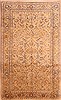 Kashan Beige Hand Knotted 58 X 92 Area Rug 253-23082 Thumb 0
