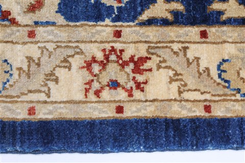 Pishavar Blue Runner Hand Knotted 29 X 910 Area Rug 250-23085 Image 10