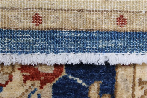 Pishavar Blue Runner Hand Knotted 29 X 910 Area Rug 250-23085 Image 8