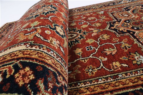 Serapi Brown Runner Hand Knotted 26 X 911 Area Rug 250-23097 Image 10