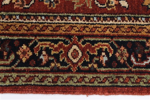 Serapi Brown Runner Hand Knotted 26 X 911 Area Rug 250-23097 Image 2