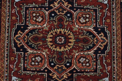 Serapi Brown Runner Hand Knotted 26 X 911 Area Rug 250-23097 Image 3