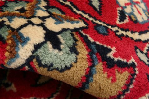 Kashan Red Hand Knotted 67 X 911 Area Rug 100-23102 Image 1