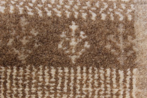 Modern Beige Runner Hand Knotted 27 X 101 Area Rug 250-23105 Image 10