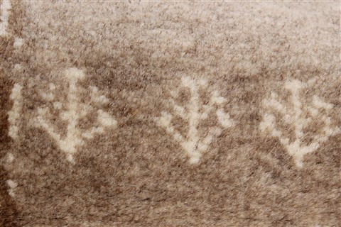 Modern Beige Runner Hand Knotted 27 X 101 Area Rug 250-23105 Image 9