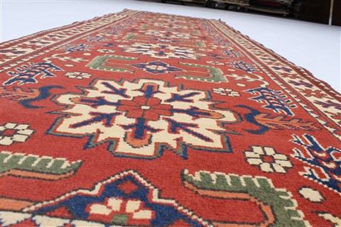 Turkman Brown Runner Hand Knotted 211 X 95 Area Rug 250-23110 Image 1