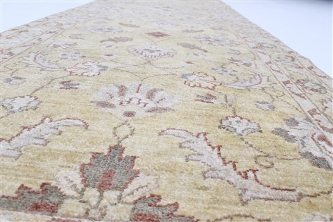 Chobi Yellow Runner Hand Knotted 28 X 911 Area Rug 250-23111 Image 2