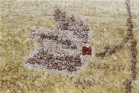 Chobi Yellow Runner Hand Knotted 28 X 911 Area Rug 250-23111 Image 8