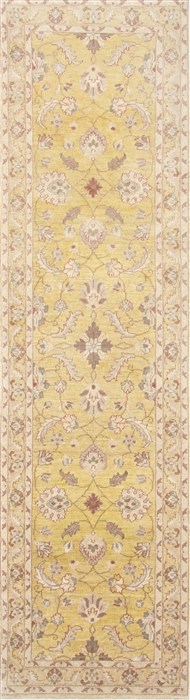 Chobi Yellow Runner Hand Knotted 28 X 911 Area Rug 250-23111 Image 0
