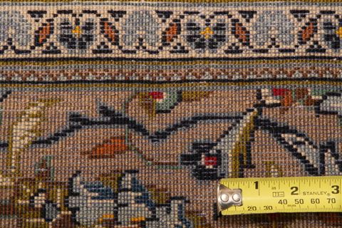 Kashan Beige Hand Knotted 63 X 101 Area Rug 100-23112 Image 22