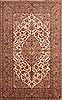 Kashan Beige Hand Knotted 63 X 101  Area Rug 100-23112 Thumb 0