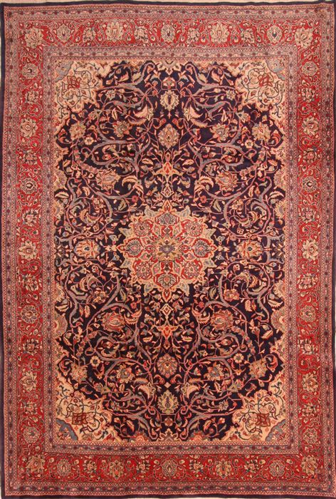 Sarouk Red Hand Knotted 72 X 106 Area Rug 100-23118 Image 0