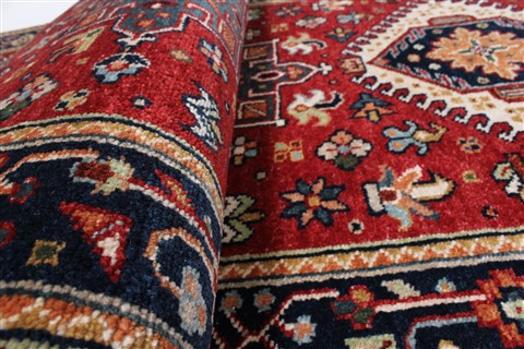 Karajeh Red Runner Hand Knotted 26 X 100 Area Rug 250-23119 Image 10