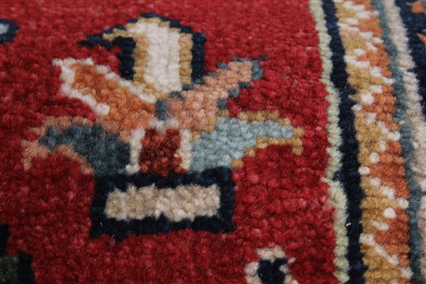 Karajeh Red Runner Hand Knotted 26 X 100 Area Rug 250-23119 Image 6