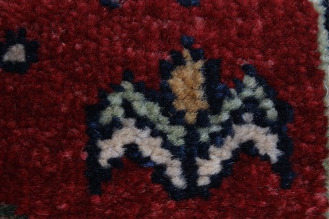 Karajeh Red Runner Hand Knotted 26 X 100 Area Rug 250-23119 Image 8