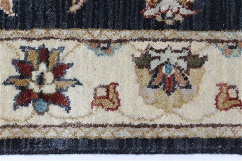 Ziegler Black Runner Hand Knotted 25 X 101 Area Rug 250-23120 Image 5