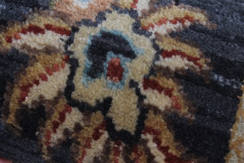 Ziegler Black Runner Hand Knotted 25 X 101 Area Rug 250-23120 Image 9