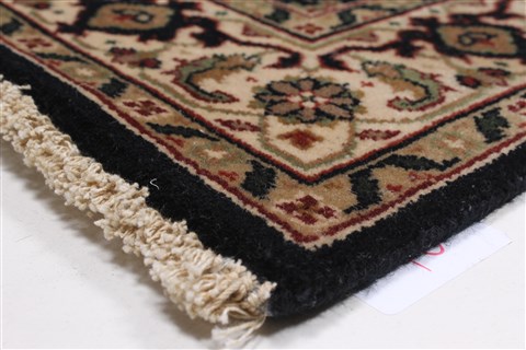 Herati Black Runner Hand Knotted 26 X 910 Area Rug 250-23122 Image 5